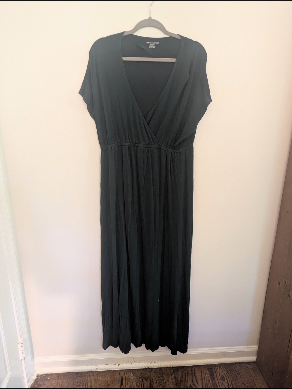 Classic Forrest green Wrap-Style Maxi Dress